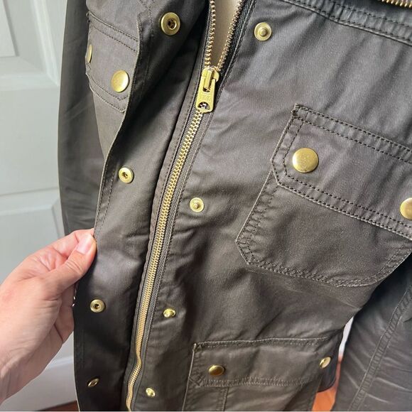 J. Crew Utility Olive Downtown Field Jacket Size Small - Picture 6 of 8